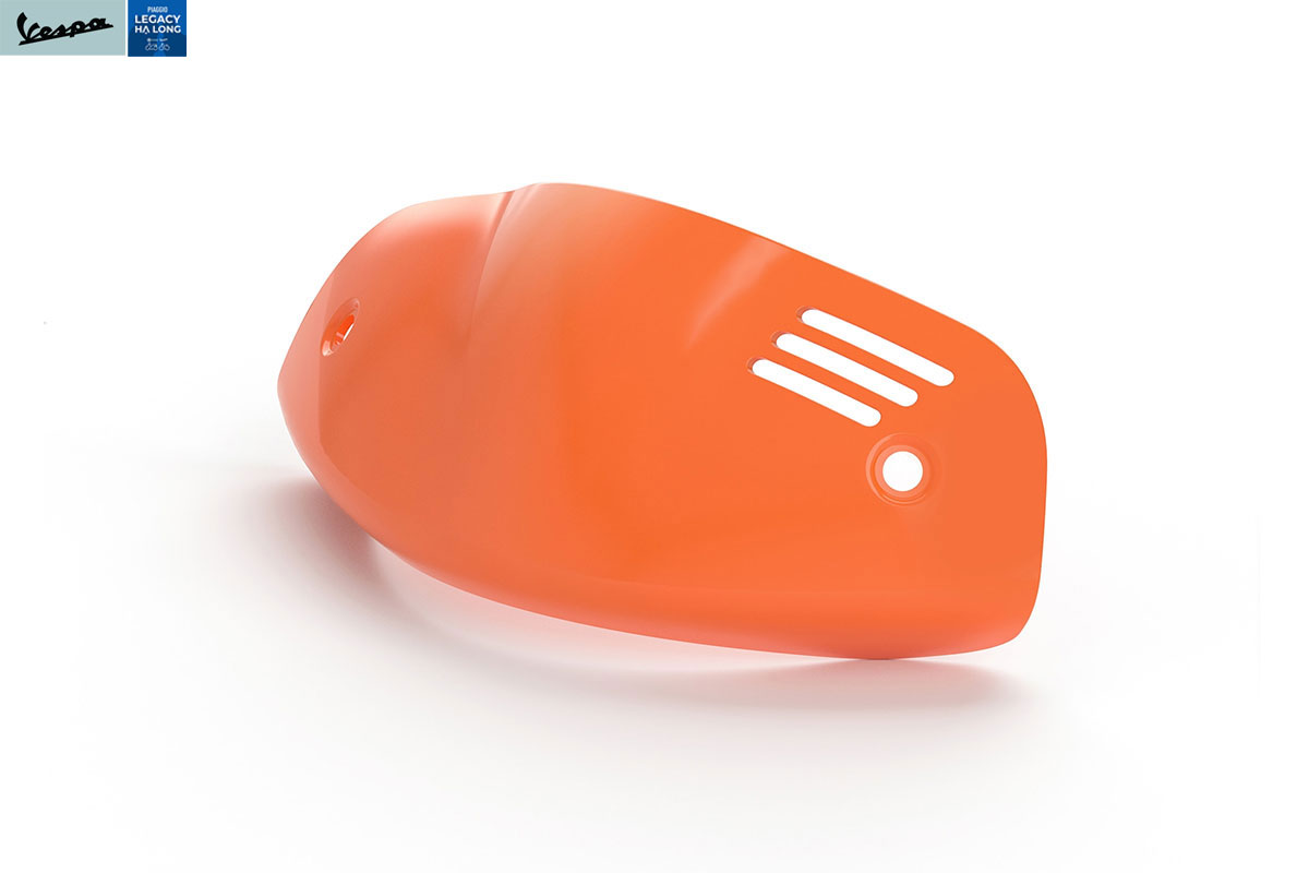 Ốp đàu tay lái màu cam