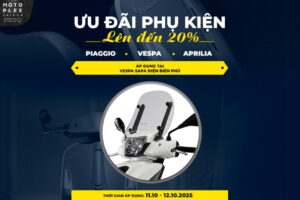 Ưu đãi giảm ngày 20% phụ kiện các loại khi mua ngày 11 và 12.10.2025