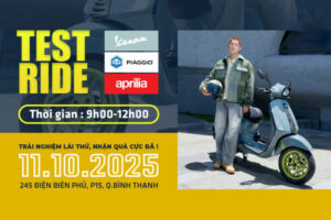 Ưu đãi vàng mua xe Vespa khi trải nghiệm lái thử Vespa